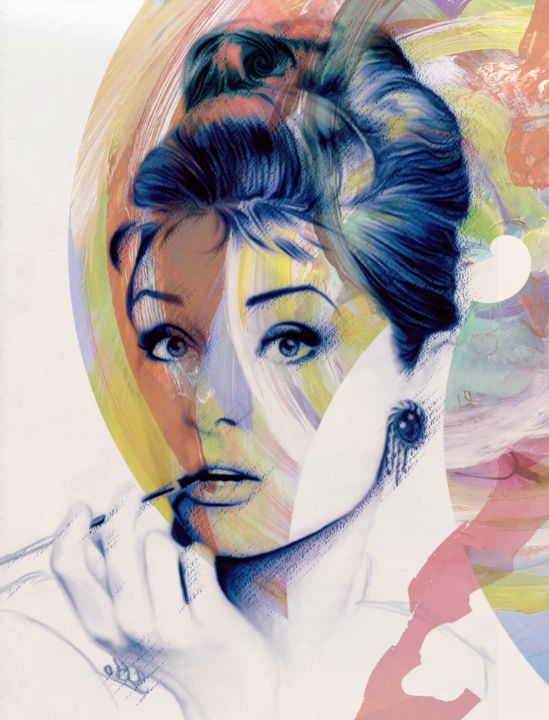 Audrey Hepburn smokes - Joost Hogervorst