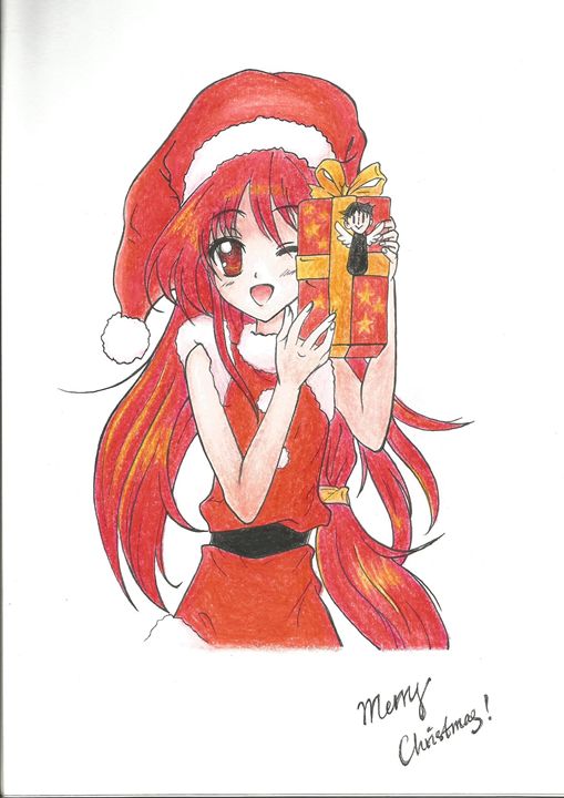 Anime Merry Christmas - Jessie_arts - Drawings & Illustration,  Entertainment, Other Entertainment - ArtPal