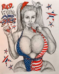 Red, White and Boobs