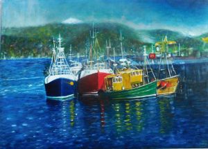 "Scottish Harbor" - nalan's paintings