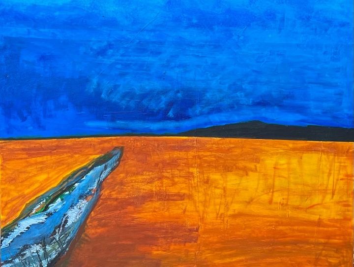 Golden Blues - KATZ PAINTINGS