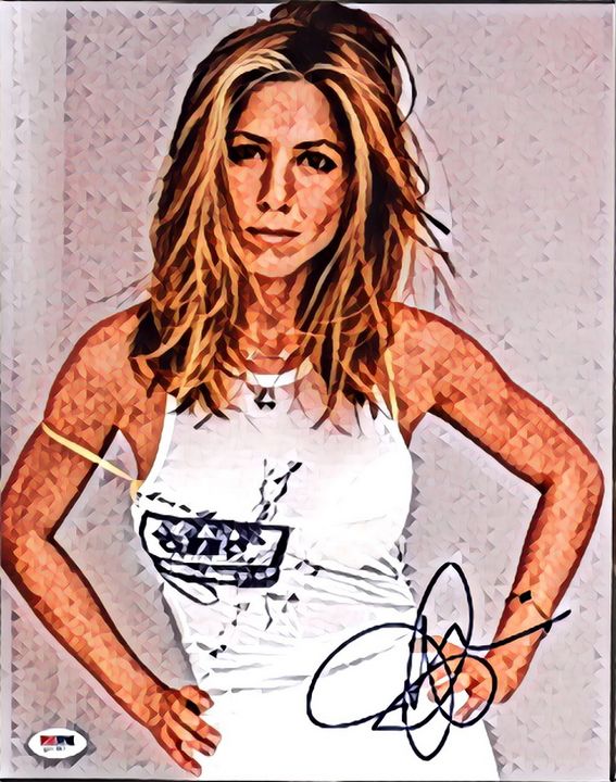 Jennifer Aniston Autograph Art ❤️ - Colorbook Reality Digital Art