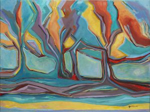 Chestnut trees - Lola Quintero Art